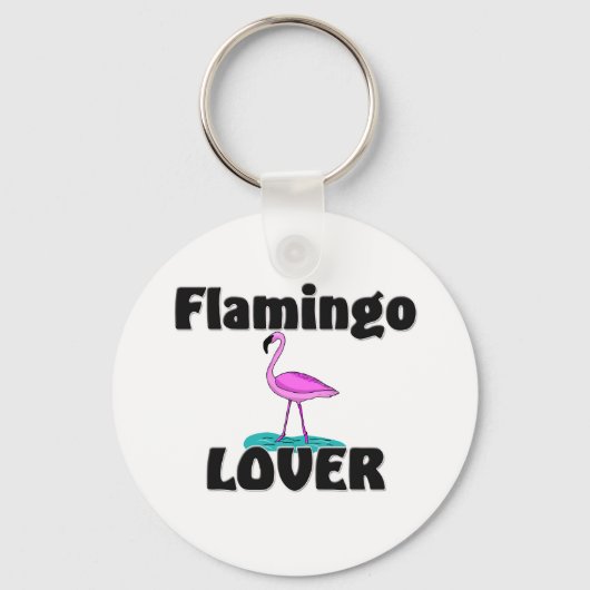 Porte-clés Flamant rose Lover (Recto)
