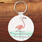 Porte-clés Flamant rose Ocean porte - clé (Recto)