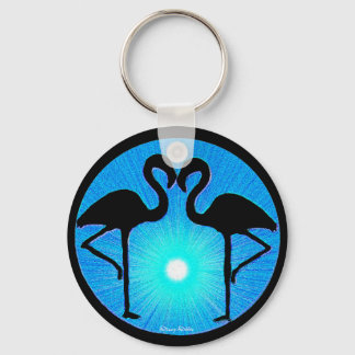 Porte-clés Flamant rose Porte - clé Silhouette