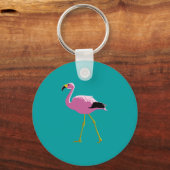 Porte-clés Flamant rose rose (Recto)