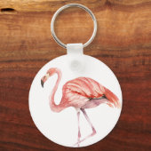 Porte-clés Flamant rose rose (Recto)