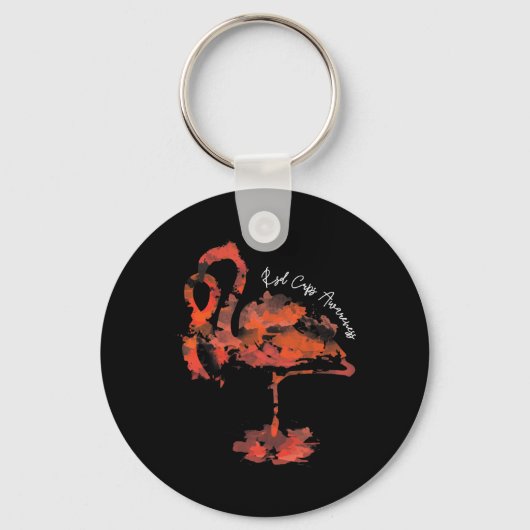 Porte-clés Flamant rose Rsd Sensibilisation Crps (Recto)