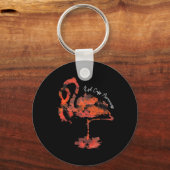 Porte-clés Flamant rose Rsd Sensibilisation Crps (Recto)