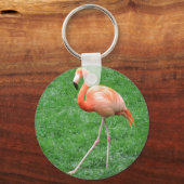 Porte-clés Flamant rose solo (Recto)