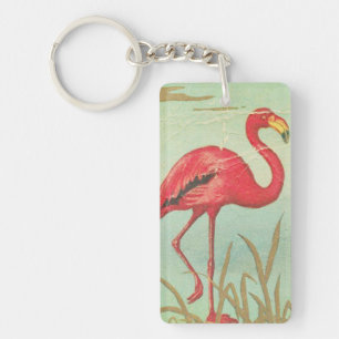 Porte-clés Flamant Vintage
