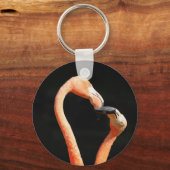 Porte-clés Flamants qui s'embrassent (Recto)