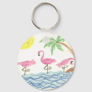 Porte-clés Flamants Rose