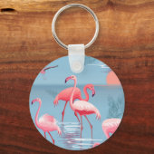 PORTE-CLÉS FLAMANTS ROSES MOTIF 1 (Verso)