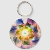Porte-clés Flame colorée Fleur fractale (Verso)