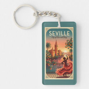 Porte-clés Flamenco du Crépuscule de Séville