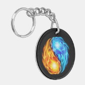 Porte-clés Flames jumelles (Devant gauche)