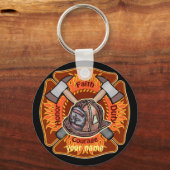 Porte-clés Flames porte - clés pompiers (Recto)