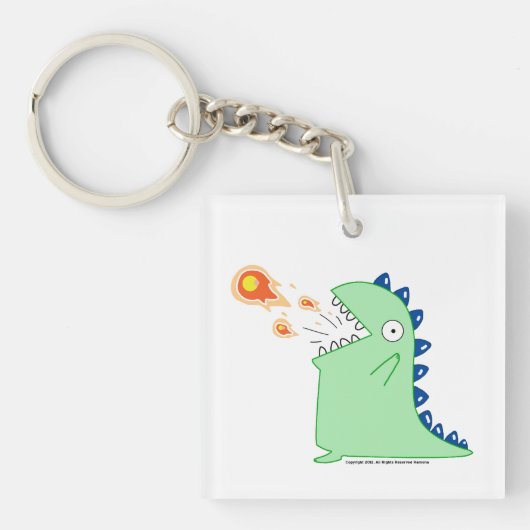 Porte-clés Flamey le porte - clé d'acrylique de dragon (Devant)