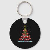 Porte-clés Flamingo Christmas Tree Funny Nkie Holiday Flaming (Recto)