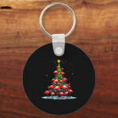 Porte-clés Flamingo Christmas Tree Funny Nkie Holiday Flaming (Recto)