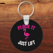 Porte-clés Flamingo | Flamingo Weightlifting (Recto)