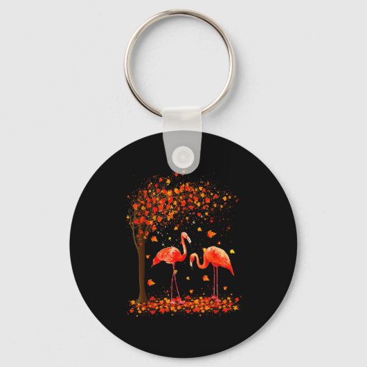 Porte-clés Flamingo Thanksgiving Halloween It's Fall Y'all Au (Recto)