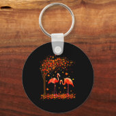 Porte-clés Flamingo Thanksgiving Halloween It's Fall Y'all Au (Recto)