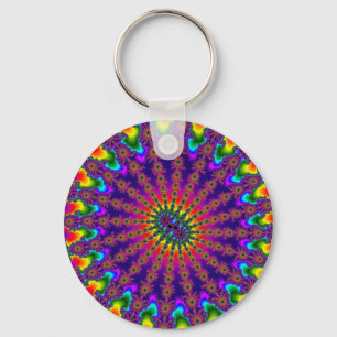 Porte-clés Flamme arc-en-ciel