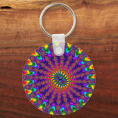 Porte-clés Flamme arc-en-ciel (Recto)