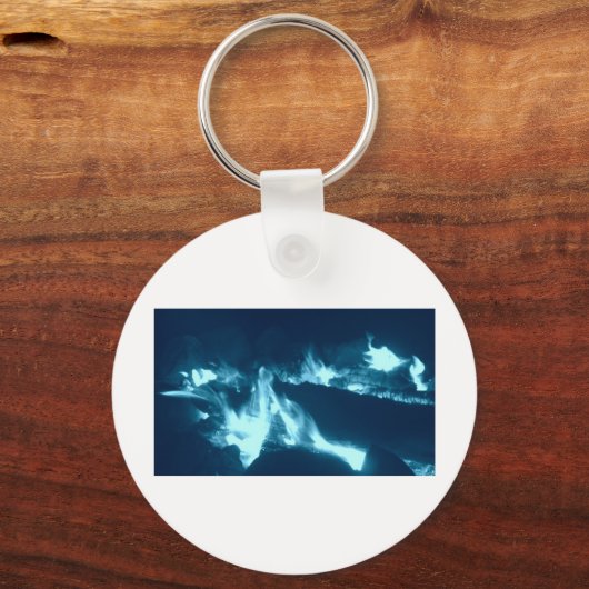 Porte-clés Flamme bleue (Recto)