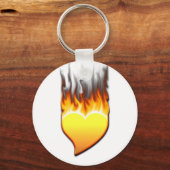 Porte-clés Flamme cardiaque inclinée III (Recto)