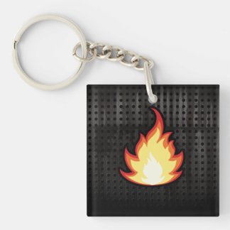 Porte-clés Flamme du feu ; Rocailleux