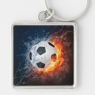 Porte-clés Flamme Football/Balle de Football Jeu d'oreiller