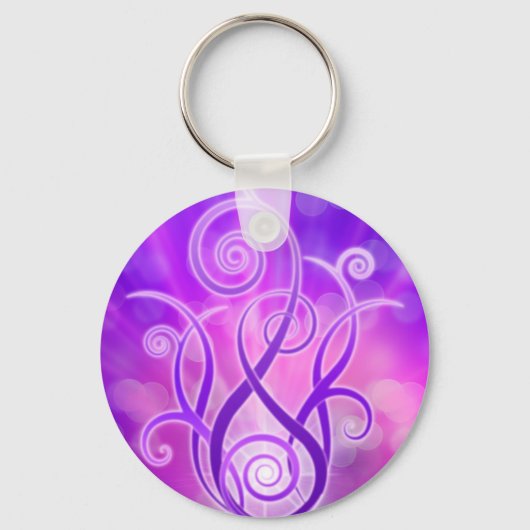 Porte-clés Flamme violette / Feu violet (Recto)