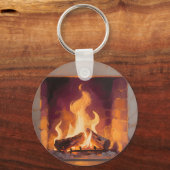 Porte-clés Flammes de cheminée confortables (Verso)