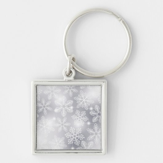 Porte-clés Flammes de neige et lumières (Devant)