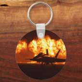 Porte-clés Flammes Jet Fighter (Recto)