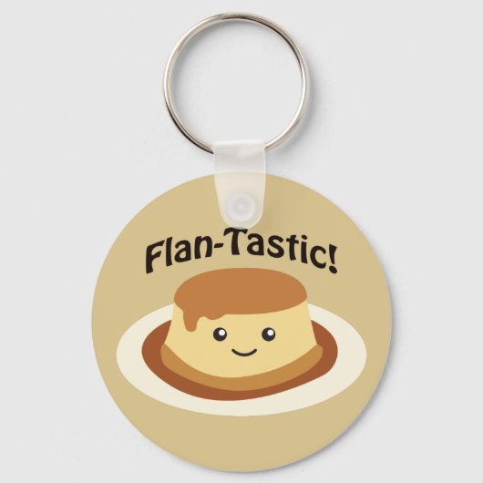 Porte-clés Flantastic! Cute flan (Recto)