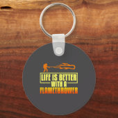 Porte-clés Flarower Gun Fire Thrower Flame Wean Quotes  (Recto)