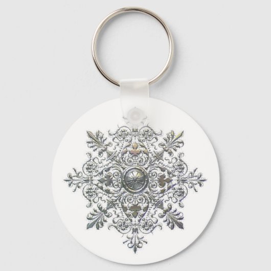 Porte-clés Fléau de neige en argent (Recto)