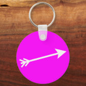 Porte-clés Flèche Blanc 15° Le MUSÉE Zazzle Cadeaux (Recto)