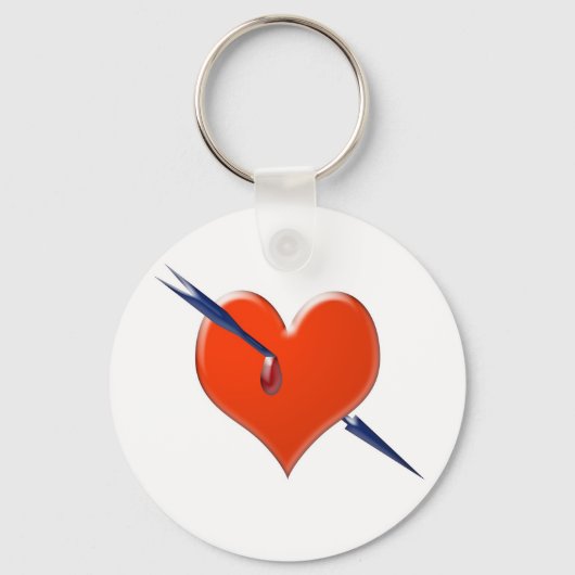Porte-clés Flèche dans le coeur (Recto)