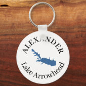 Porte-clés Flèche de lac personnalisée (Recto)