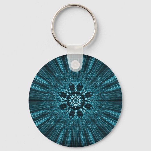 Porte-clés Flèche de neige bleu brillant en hiver (Recto)