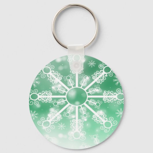 Porte-clés Flèche de neige verte (Recto)