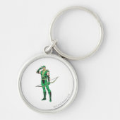 Porte-clés Flèche verte avec cible (Devant)