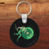 Porte-clés Flèche verte avec cible 2 (Recto)