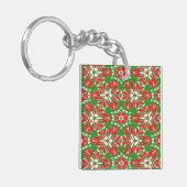 Porte-clés Flèches de neige rouges, blanches et vertes 3385 (Devant gauche)