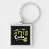 Porte-clés fléchettes - fléchettes de l'évolution (Devant)