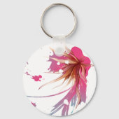 Porte-clés Fleur Abstraite d'Hibiscus (Recto)