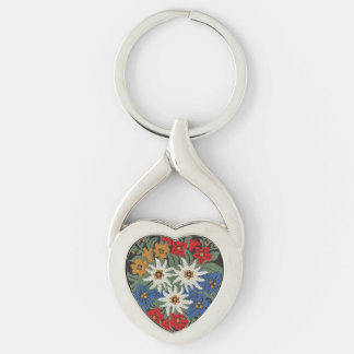 Porte-clés Fleur alpine suisse Edelweiss