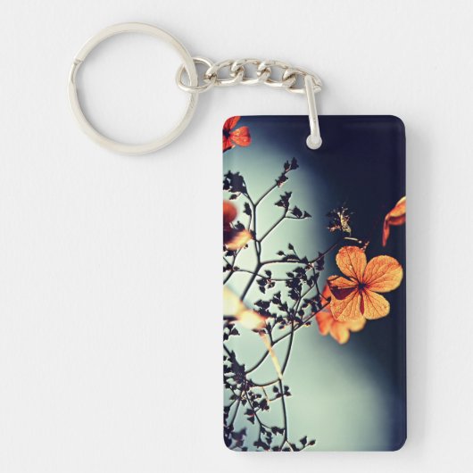 Porte-clés Fleur automne (Devant)