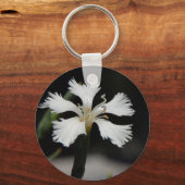 porte-clés fleur blanche (Recto)