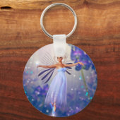 Porte-clés Fleur bleue (Recto)