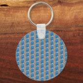 Porte-clés Fleur bleue (Recto)